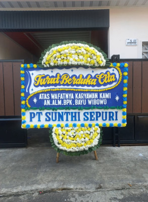Papan Bunga Duka di Tambusai Utara