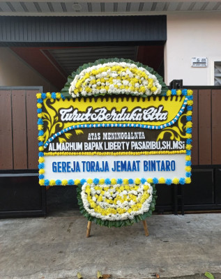 Papan Bunga Duka di Tambusai Utara